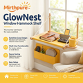 Mirthpure™ GlowNest Window Hammock Shelf