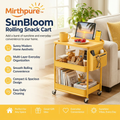 Mirthpure™ SunBloom Rolling Snack Cart
